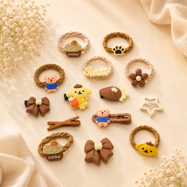 Cute Kids Hair Accessories Combo Pack – 14PCS