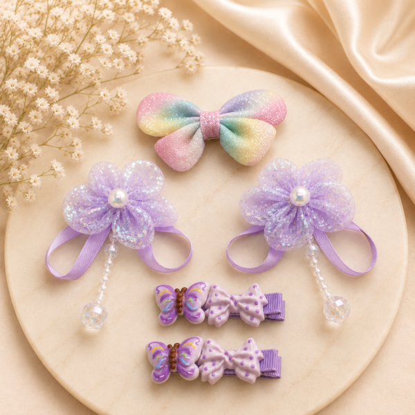 Princess Hair Accessories Gift Set – 5PCS